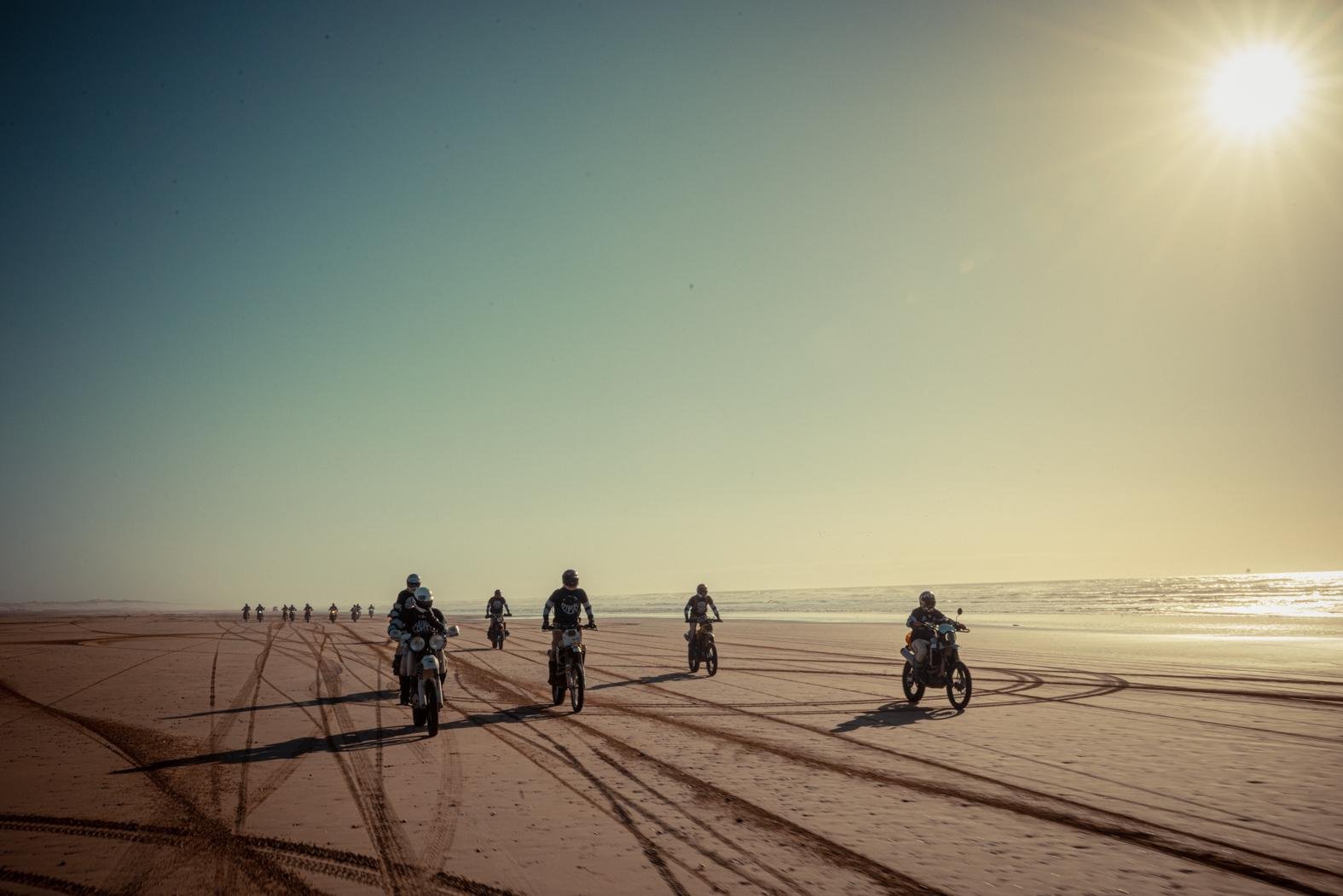 Colussi moto rally on a dessert